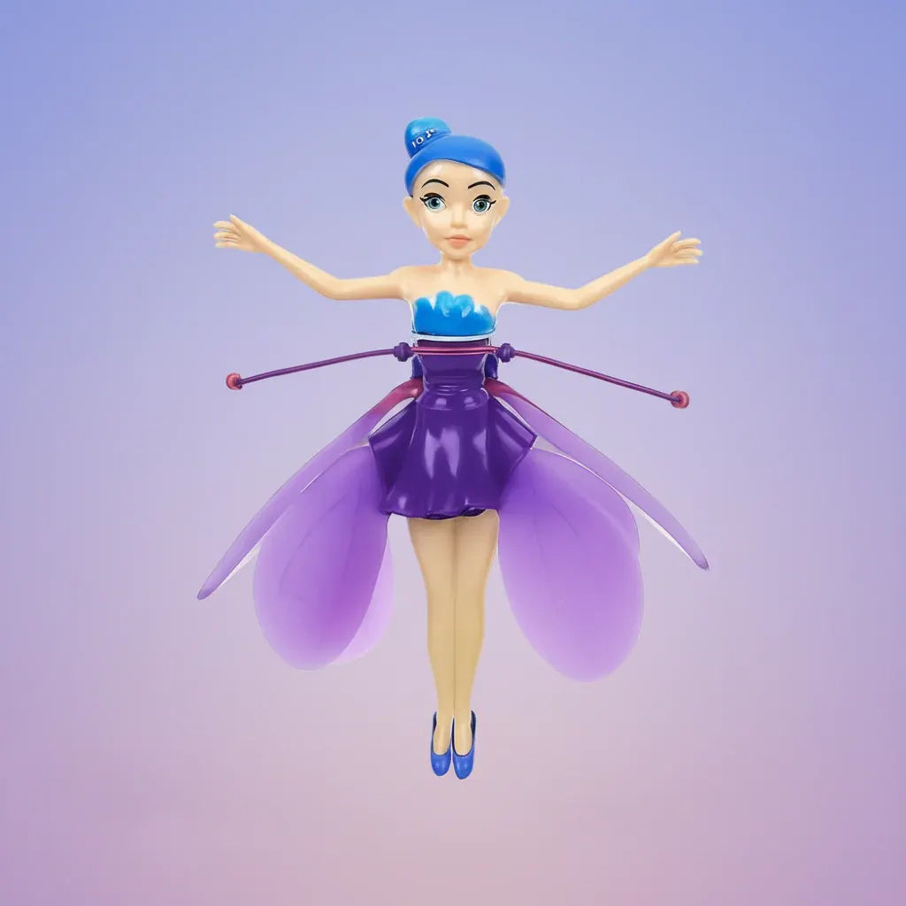 Light-Up Fairy Princess Flying Toy with Hand Motion Sensor for Kids