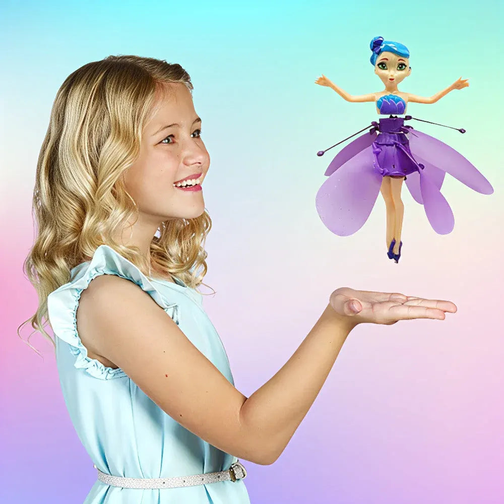 Light-Up Fairy Princess Flying Toy with Hand Motion Sensor for Kids
