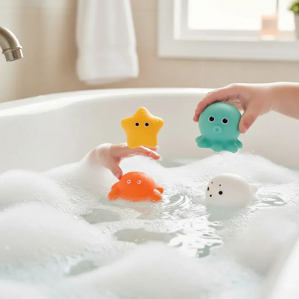 Light-Up Floating Bath Toys for Interactive Water Play
