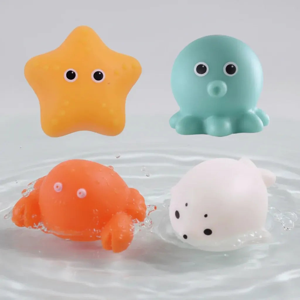 Light-Up Floating Bath Toys for Interactive Water Play