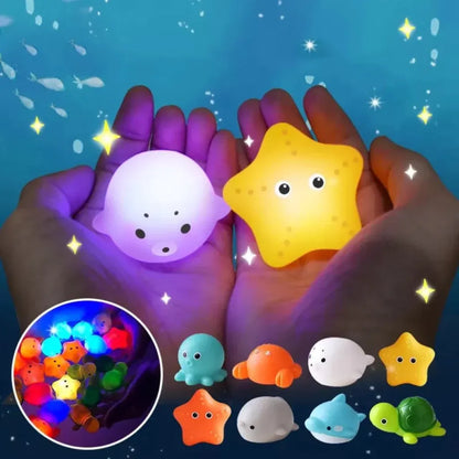 Light-Up Floating Bath Toys for Interactive Water Play