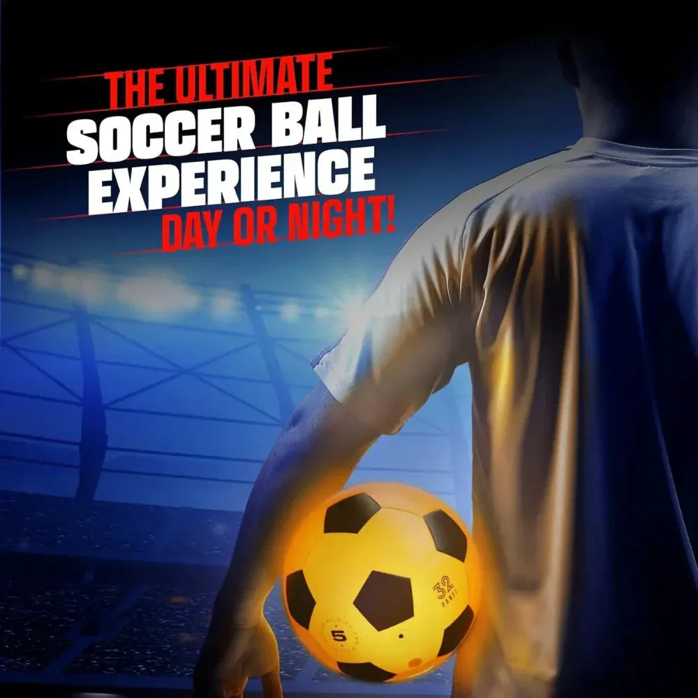 Light-Up Size 5 Soccer Ball with LED Glow for World Cup Fans