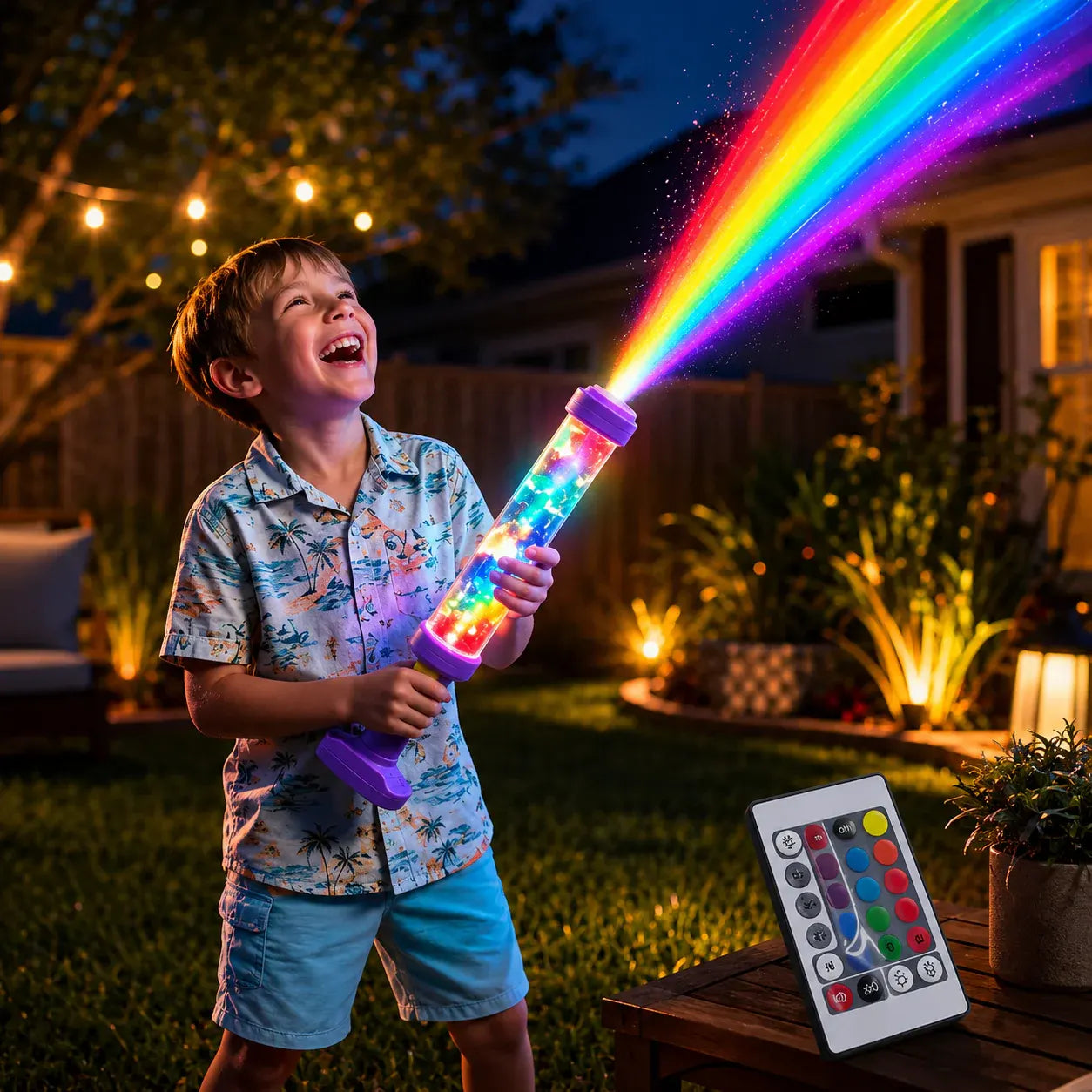 Light-Up Water Blaster Gun Outdoor Summer Play Toy