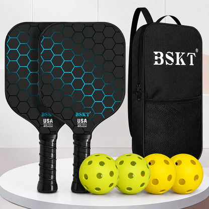 Lightweight Fiberglass Pickleball Paddle Set with Balls