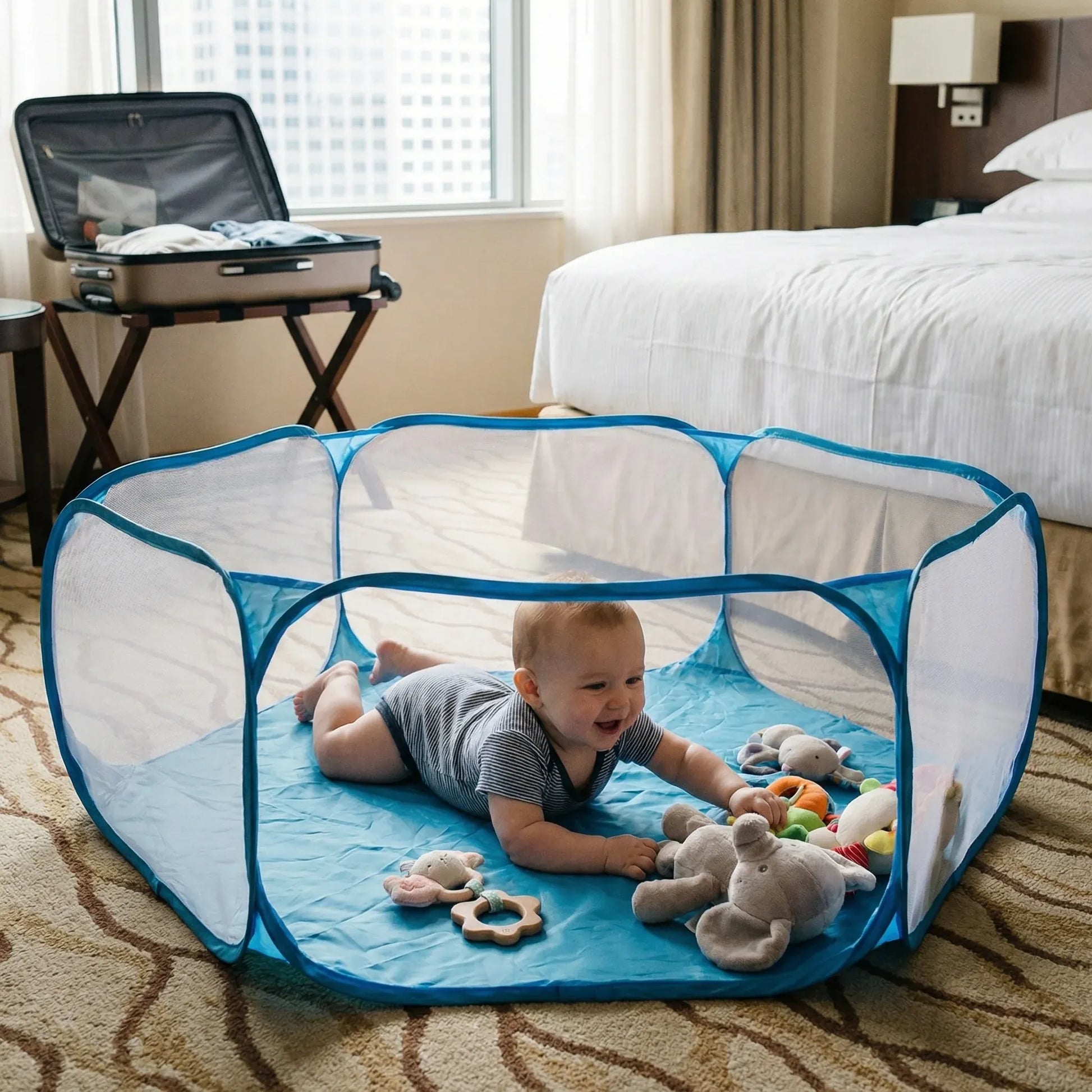 Lightweight Mesh Travel Playpen for Baby Safety