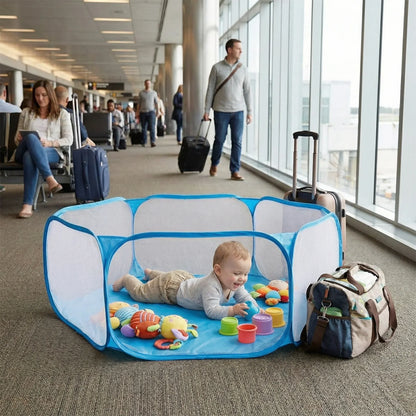 Lightweight Mesh Travel Playpen for Baby Safety