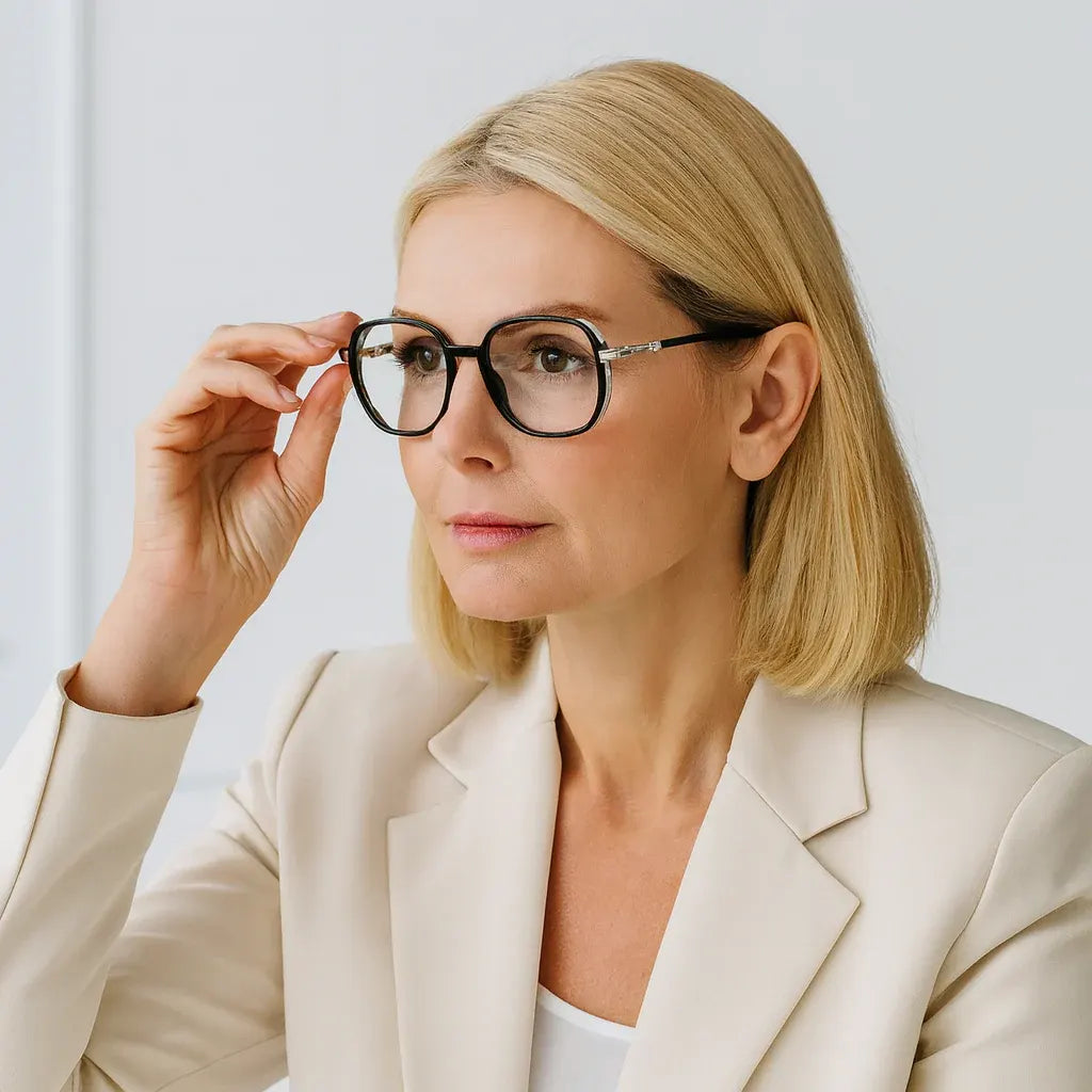 Lightweight Progressive Reading Glasses with Blue Light Blocking Lenses