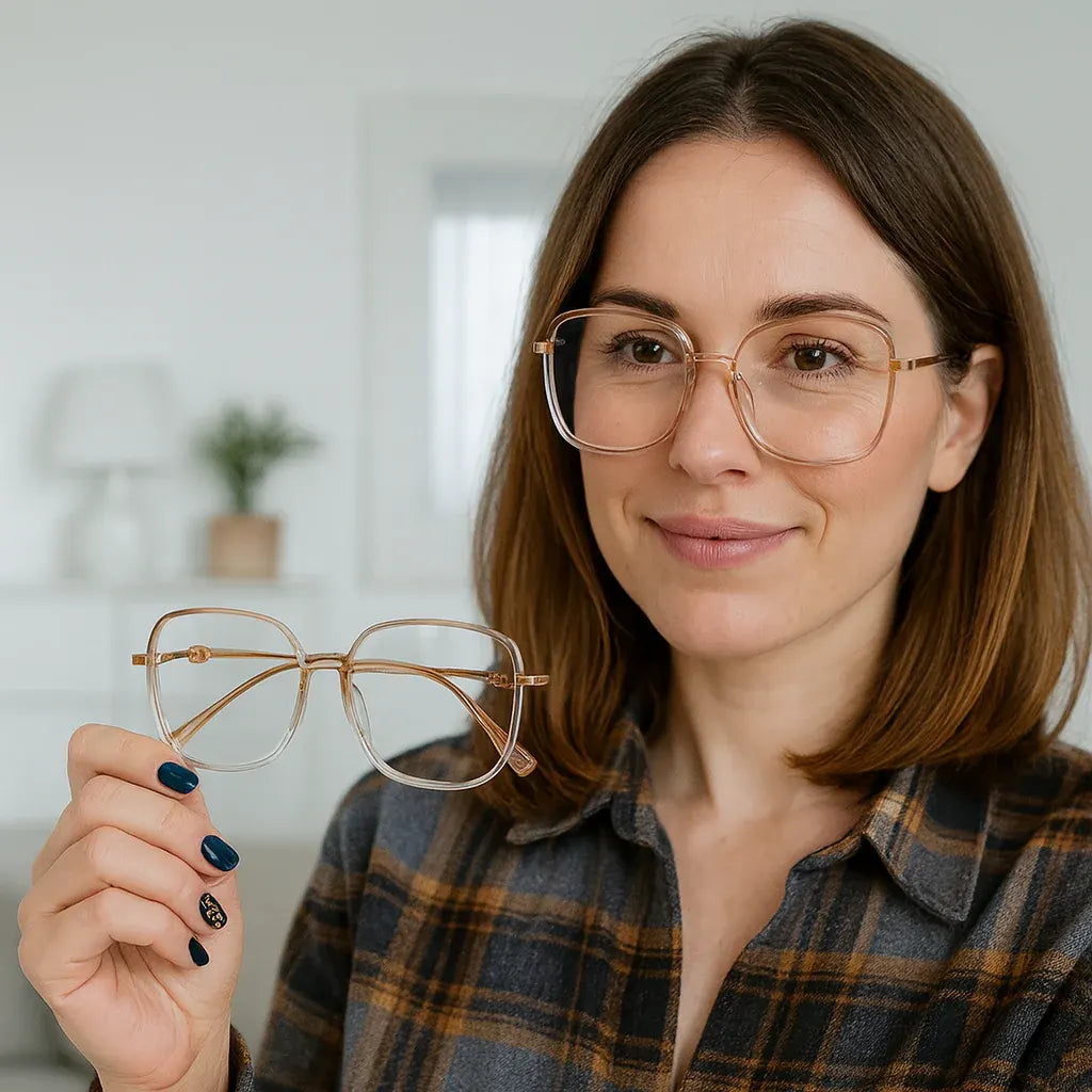 Lightweight Progressive Reading Glasses with Blue Light Blocking Lenses