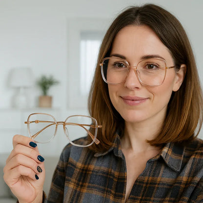 Lightweight Progressive Reading Glasses with Blue Light Blocking Lenses