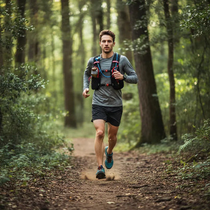 Lightweight Running Vest with Water Hydration Pack Design