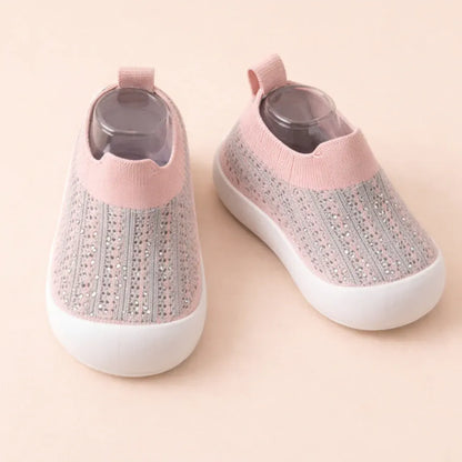 Lightweight Slip-On Kids Sneakers Breathable Mesh Non-Slip Shoes