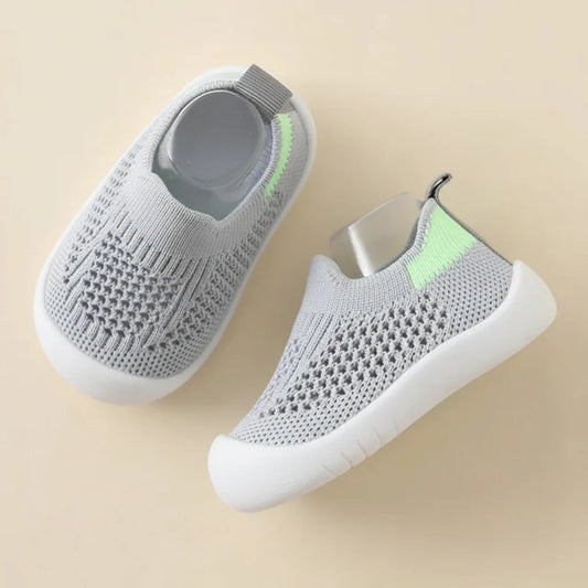 Lightweight Slip-On Kids Sneakers Breathable Mesh Non-Slip Shoes