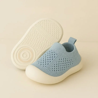 Lightweight Slip-On Kids Sneakers Breathable Mesh Non-Slip Shoes