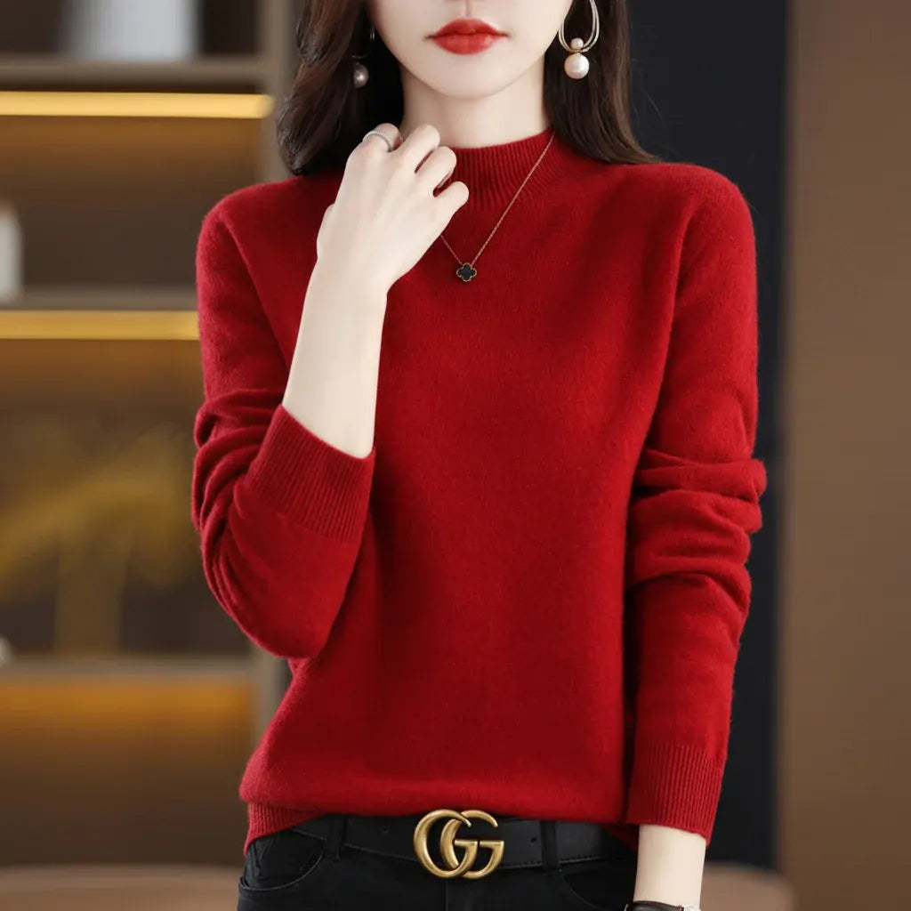 Lightweight Women's Pullover Sweater - Soft Knit Top for All Seasons