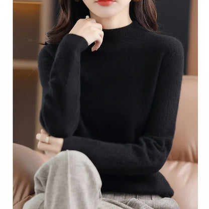 Lightweight Women's Pullover Sweater - Soft Knit Top for All Seasons