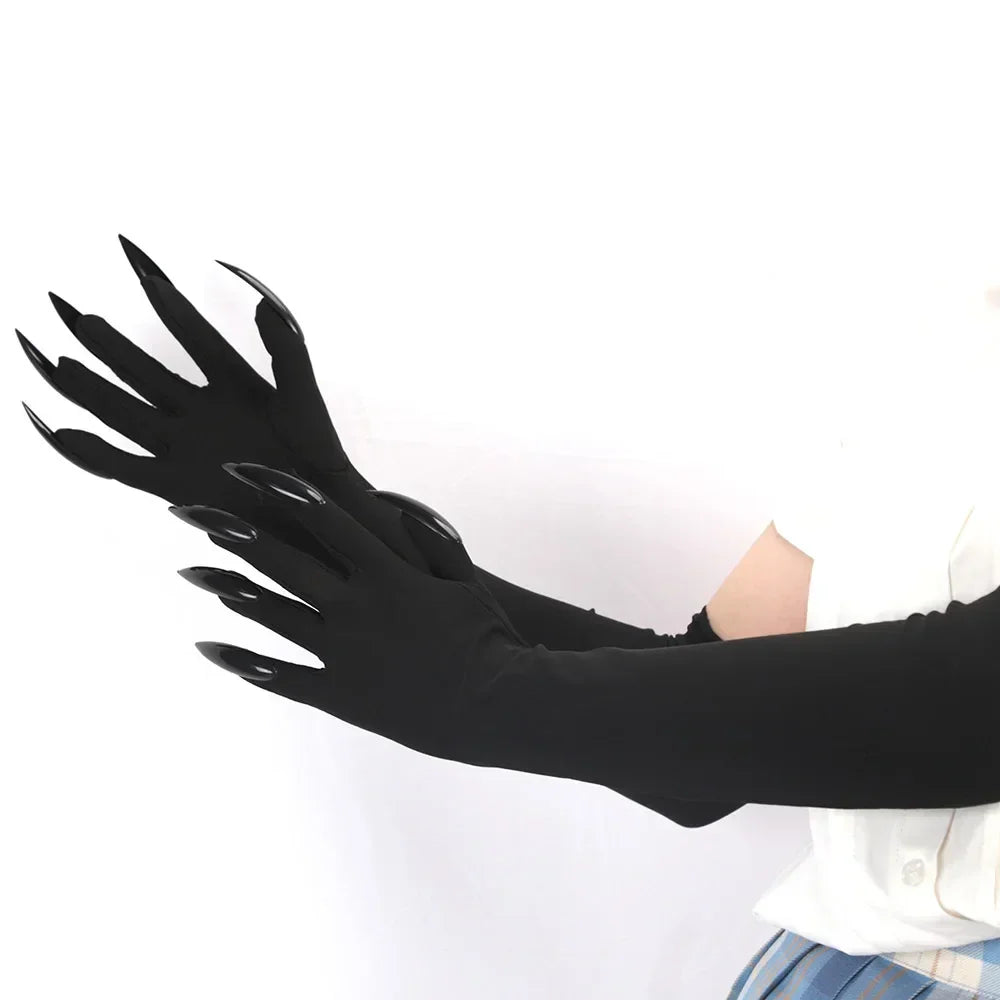 Long Fingered Halloween Costume Gloves Accessory