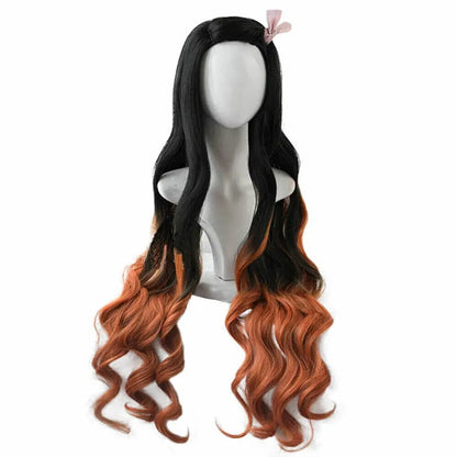 Long Wavy Anime Cosplay Wig for Halloween Costume Parties