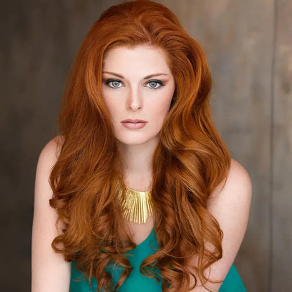 Long Wavy Clip-In Human Hair Extensions Set for Natural Volume