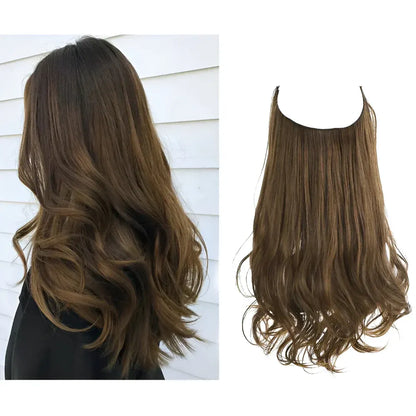 Long Wavy Clip-In Human Hair Extensions Set for Natural Volume