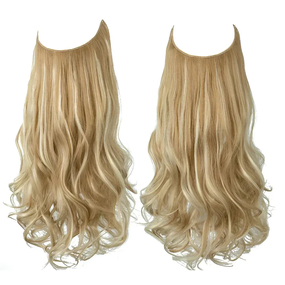Long Wavy Clip-In Human Hair Extensions Set for Natural Volume