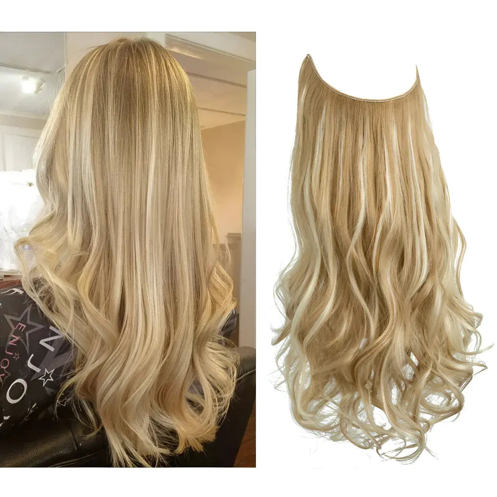 Long Wavy Clip-In Human Hair Extensions Set for Natural Volume
