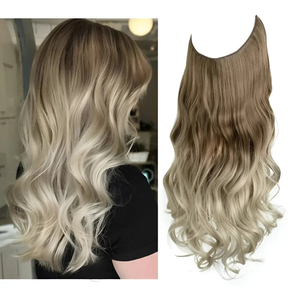 Long Wavy Clip-In Human Hair Extensions Set for Natural Volume
