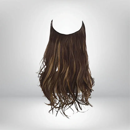 Long Wavy Clip-In Human Hair Extensions Set for Natural Volume