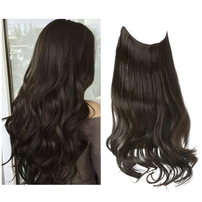 Long Wavy Clip-In Human Hair Extensions Set for Natural Volume