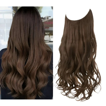 Long Wavy Clip-In Human Hair Extensions Set for Natural Volume