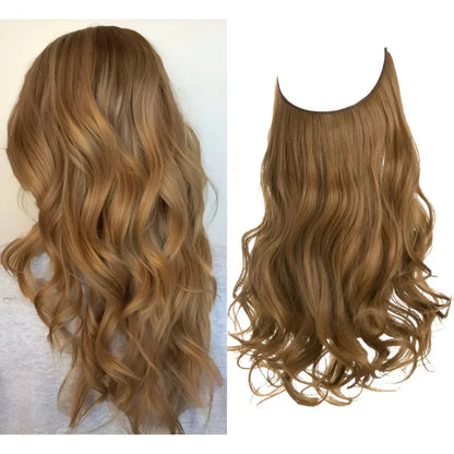 Long Wavy Clip-In Human Hair Extensions Set for Natural Volume