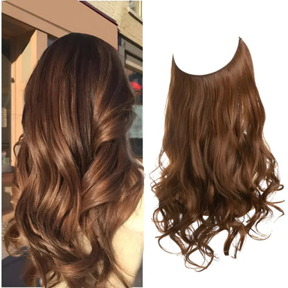 Long Wavy Clip-In Human Hair Extensions Set for Natural Volume