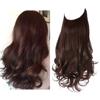 Long Wavy Clip-In Human Hair Extensions Set for Natural Volume