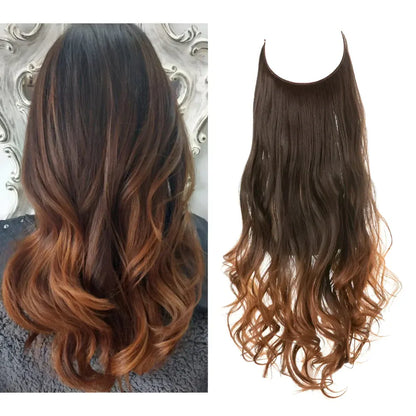Long Wavy Clip-In Human Hair Extensions Set for Natural Volume