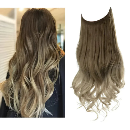Long Wavy Clip-In Human Hair Extensions Set for Natural Volume