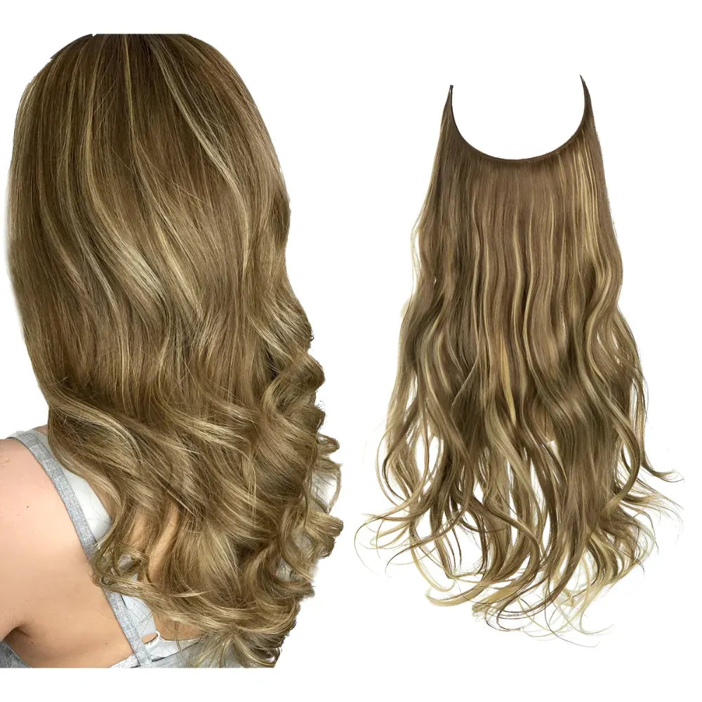 Long Wavy Clip-In Human Hair Extensions Set for Natural Volume