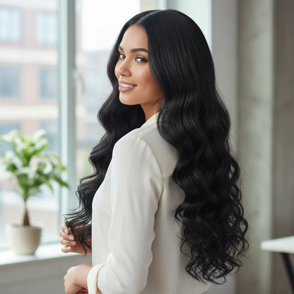 Long Wavy Remy Human Hair Clip-In Extensions