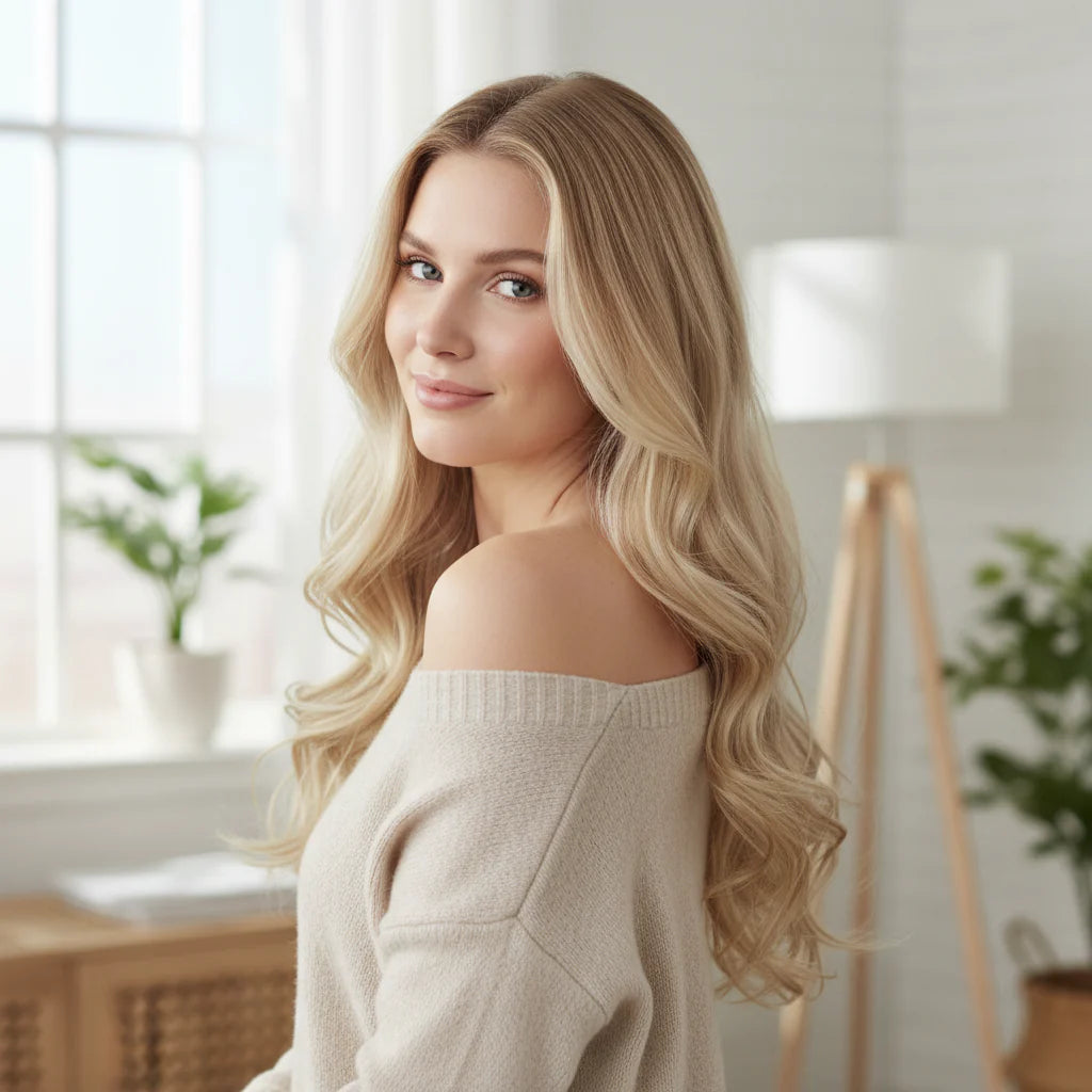 Long Wavy Remy Human Hair Clip-In Extensions