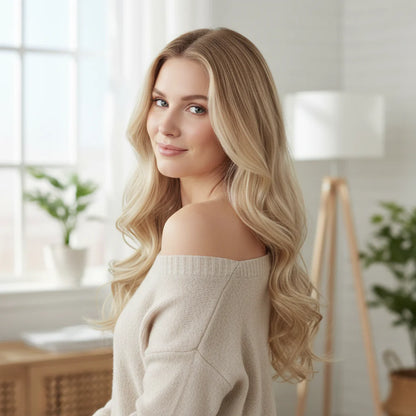 Long Wavy Remy Human Hair Clip-In Extensions