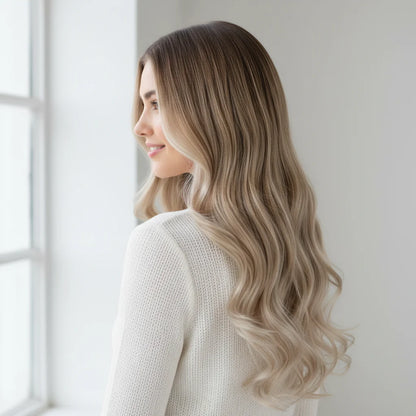 Long Wavy Remy Human Hair Clip-In Extensions