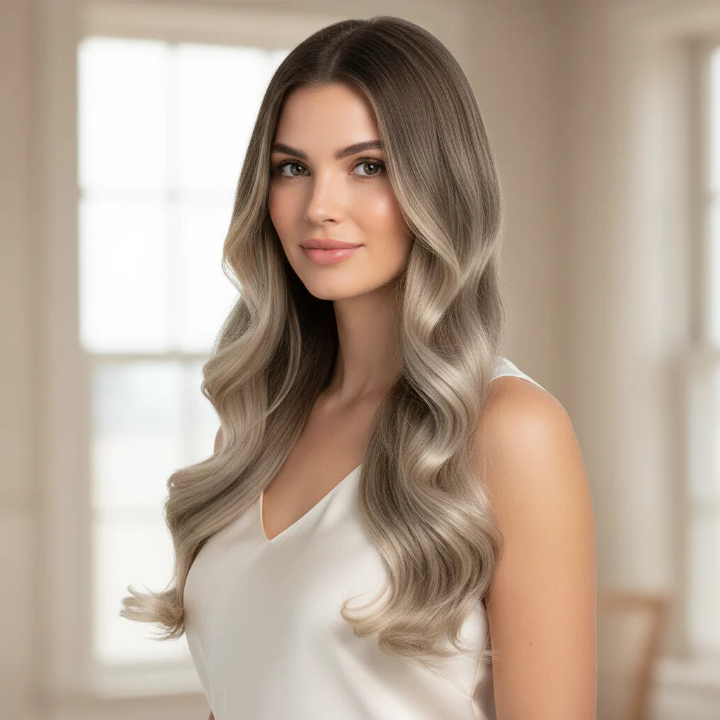 Long Wavy Remy Human Hair Clip-In Extensions
