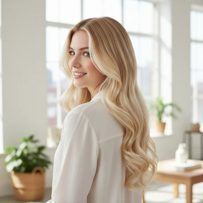 Long Wavy Remy Human Hair Clip-In Extensions