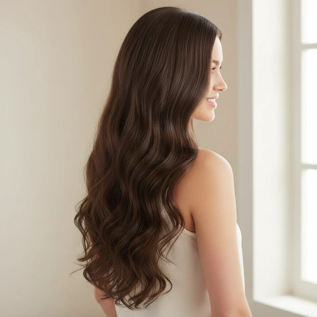 Long Wavy Remy Human Hair Clip-In Extensions