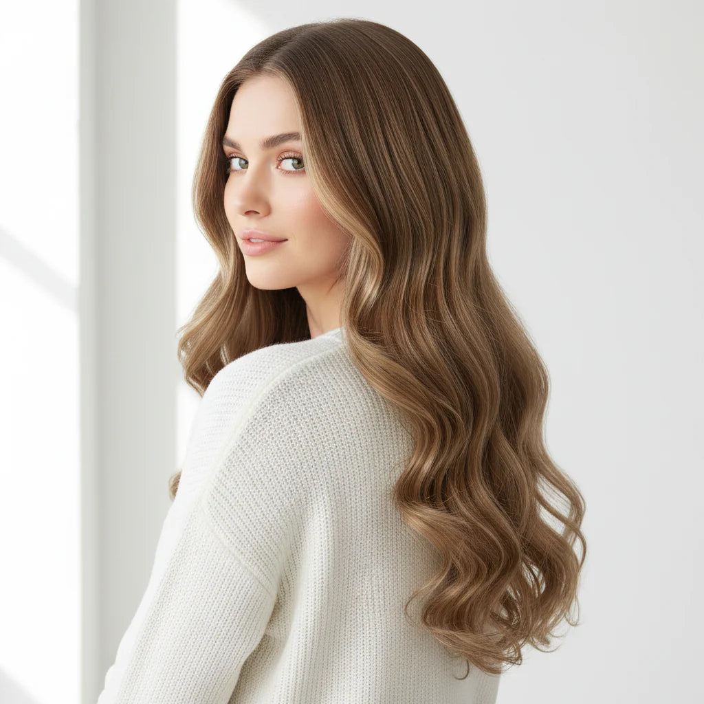 Long Wavy Remy Human Hair Clip-In Extensions