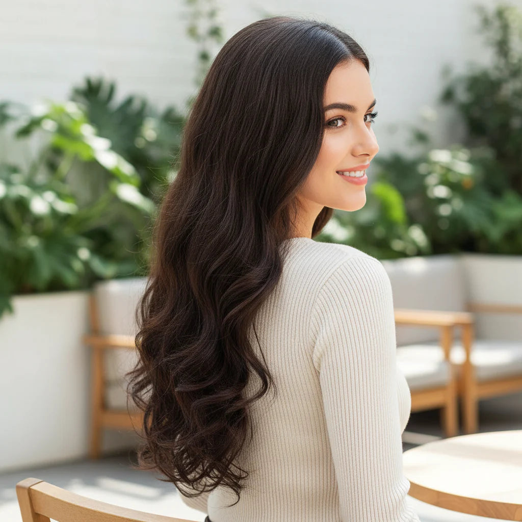 Long Wavy Remy Human Hair Clip-In Extensions