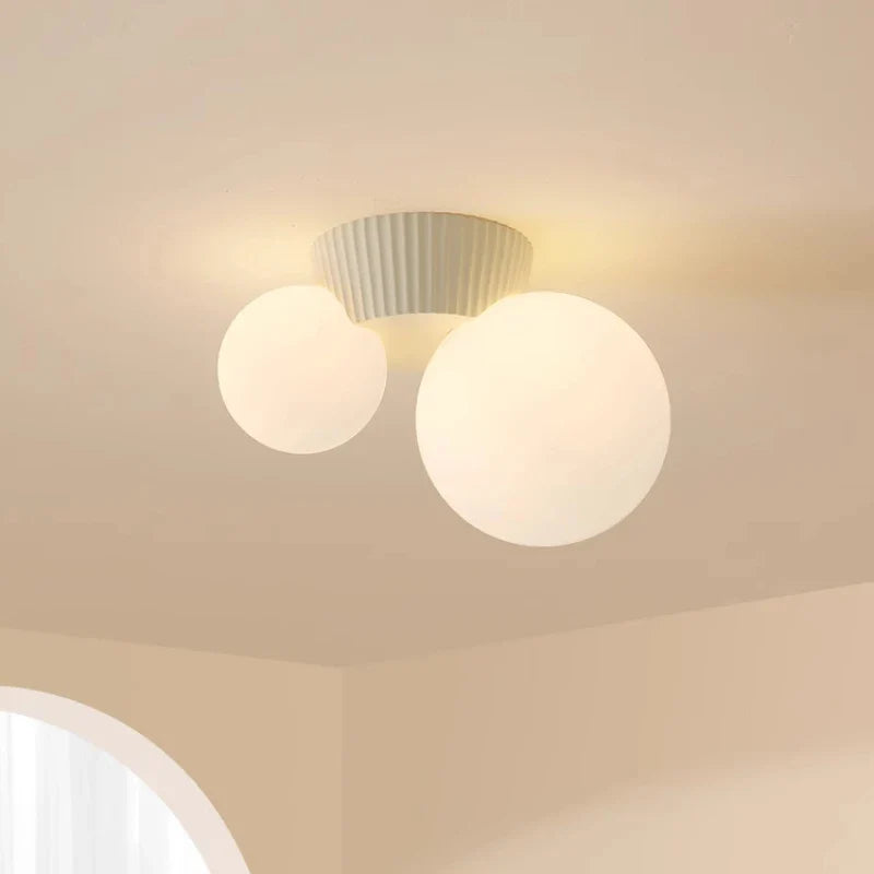 Luméa Modern Double Globe Ceiling Light – French-Inspired Design