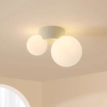Luméa Modern Double Globe Ceiling Light – French-Inspired Design