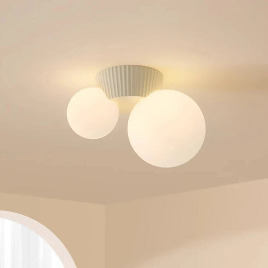 Luméa Modern Double Globe Ceiling Light – French-Inspired Design