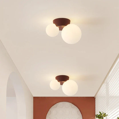 Luméa Modern Double Globe Ceiling Light – French-Inspired Design