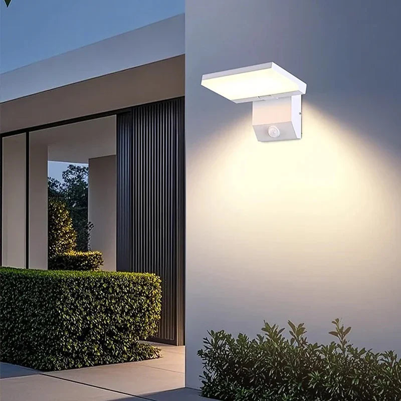 LumiFold Outdoor Wall Sconce – IP65 Waterproof, Optional Motion Sensor