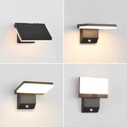 LumiFold Outdoor Wall Sconce – IP65 Waterproof, Optional Motion Sensor